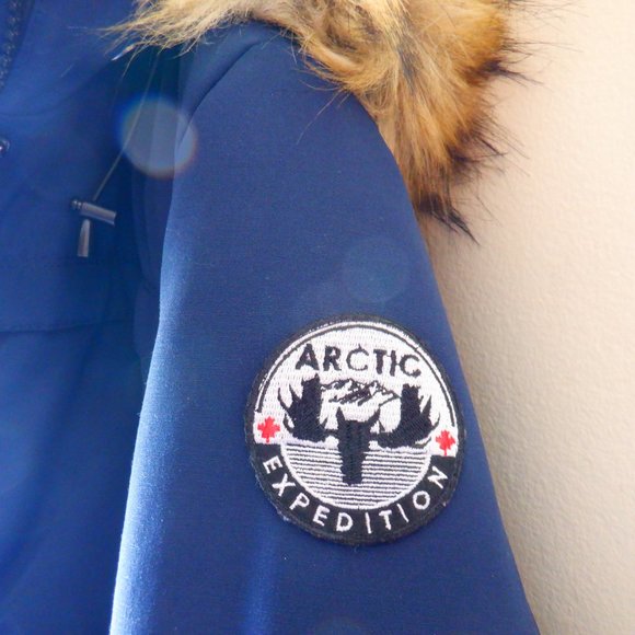 Women's ARTIC EXPEDITION Blue Winter Coat Size Medium - Picture 3 of 16